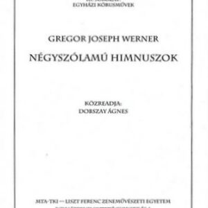 G. J. Werner: Négyszólamú himnuszok